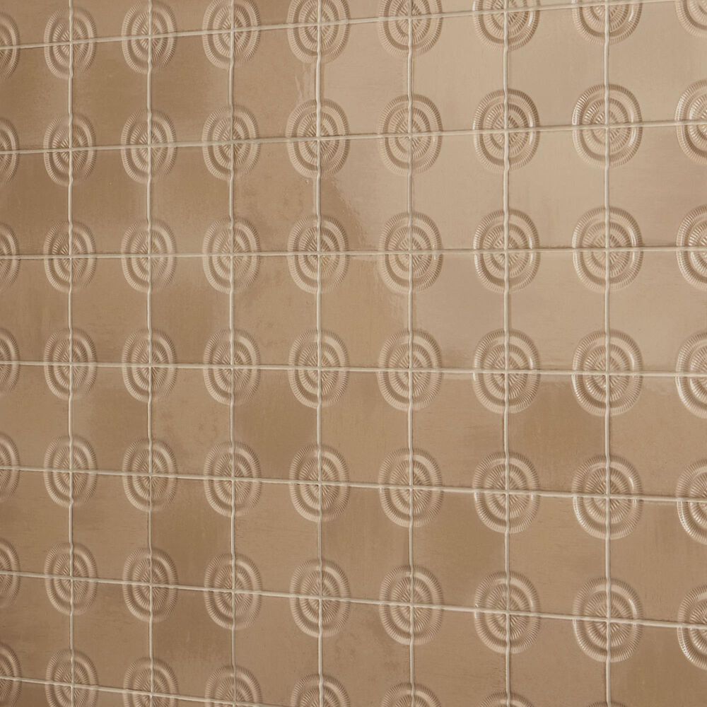 Dal-Tile Relicca Foxed 4" x 4" Square Circle Ceramic Tile, , large