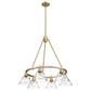Golden Lighting Orwell 6-Light Chandelier with Clear Glass Shade in Brushed Champagne Bronze, , large