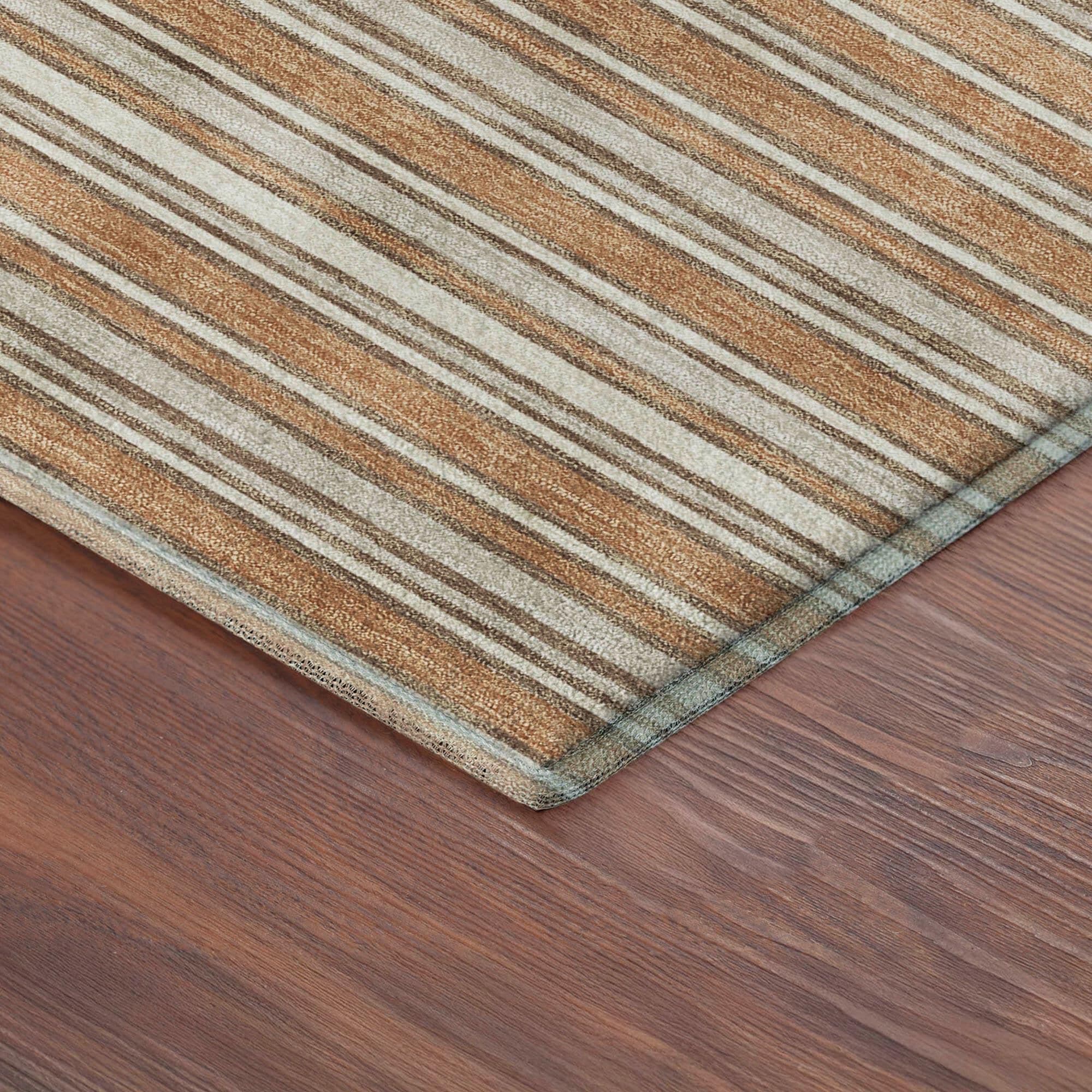 Dalyn Rug Company Soft Essentials Striped Copper 9' x 12' Indoor