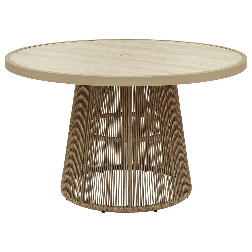 Ashley Orchard Beach Patio Dining Table in Beige, , large