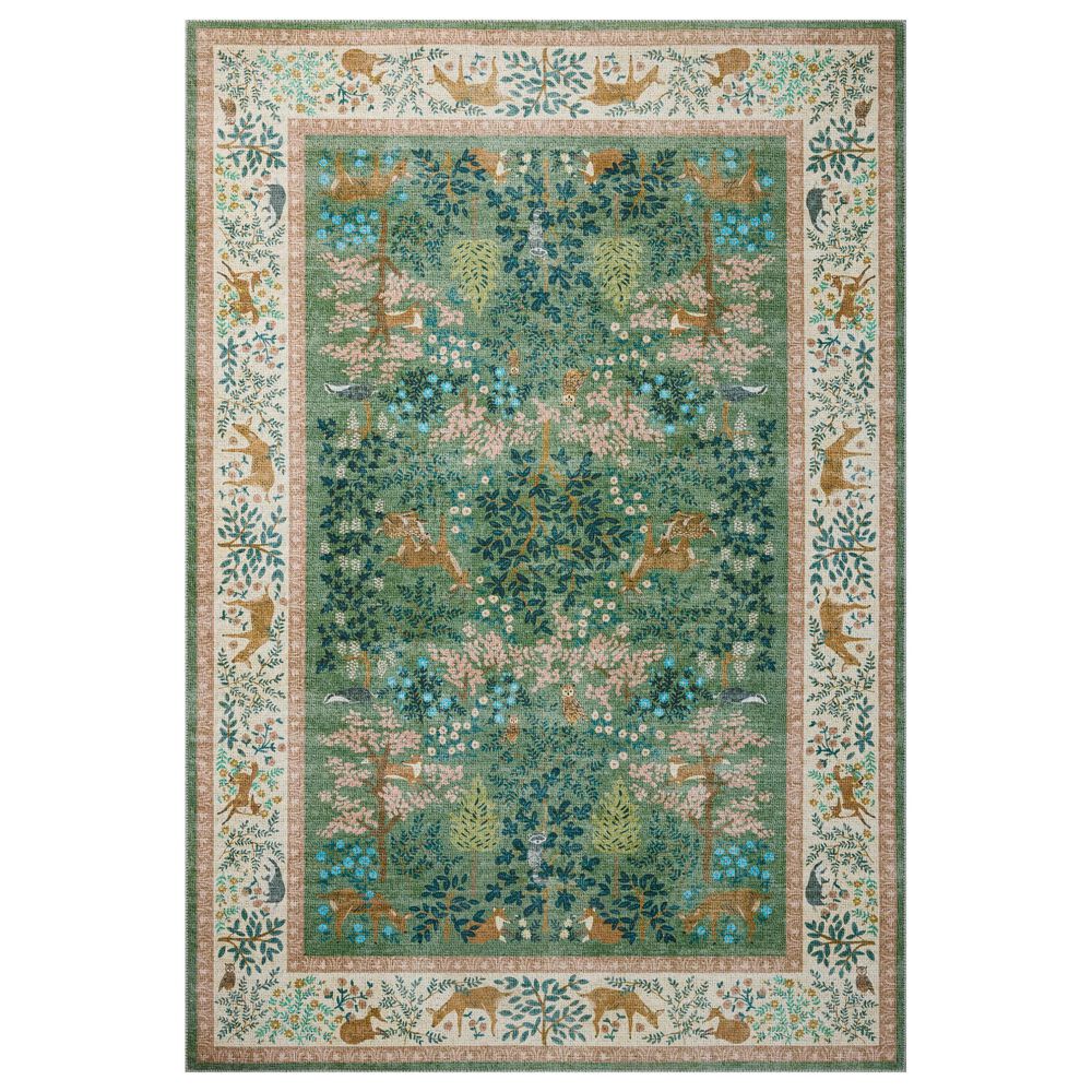 Loloi Canopy Woodland Sage and Blush 8"6" x 11"6" Area Rug, , large