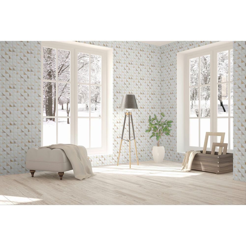Dal-Tile Gamma Bella Blend 12&#39;&#39; X 12&#39;&#39; TRIANGLE Natural Stone Mosaic Sheet, , large