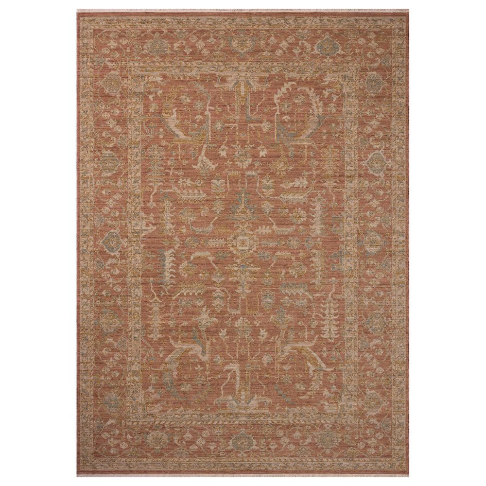 Loloi Reign Terracotta and Sky 2" x 2"10" Area Rug, , large
