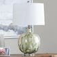 Slatehouse Waverly Table Lamp in Green, Cream and Gold, , large
