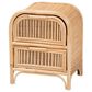 Baxton Studio Adrika 2-Drawer Nightstand in Natural, , large