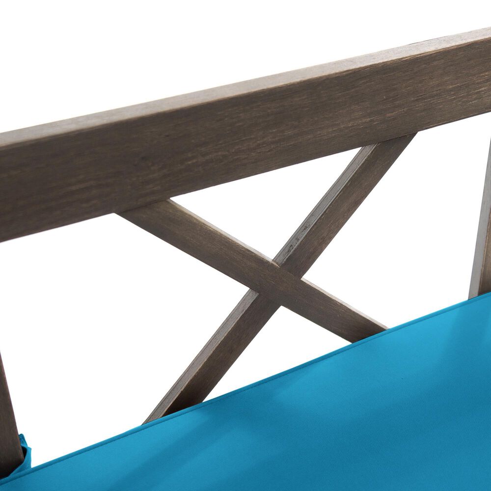 Hearth and Haven Ottavio Outdoor Sofa Daybed in Dark Teal, , large