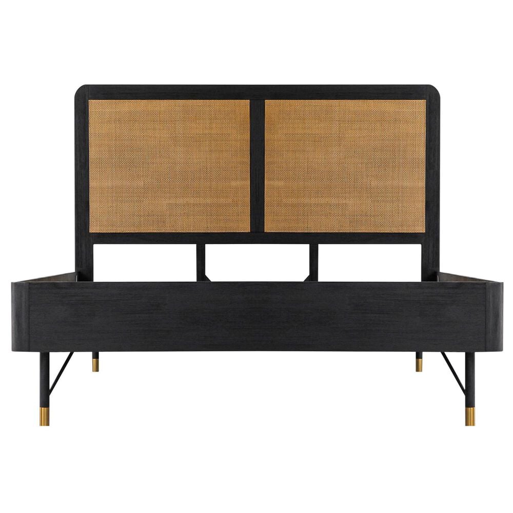 Blue River Saratoga Queen Platform Bed in Black and Natural, , large