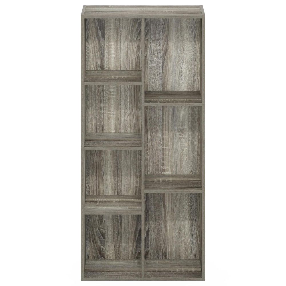 HOMLUX 7-Cube Reversible Open Shelf Storage Bookshelf in French Oak, , large