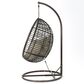 Noble House Layla Hanging Basket Chair and Stand in Multi-Brown, , large