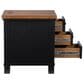Ashley Wildenauer Chair Side End Table in Warm Satin Black and Brown, , large