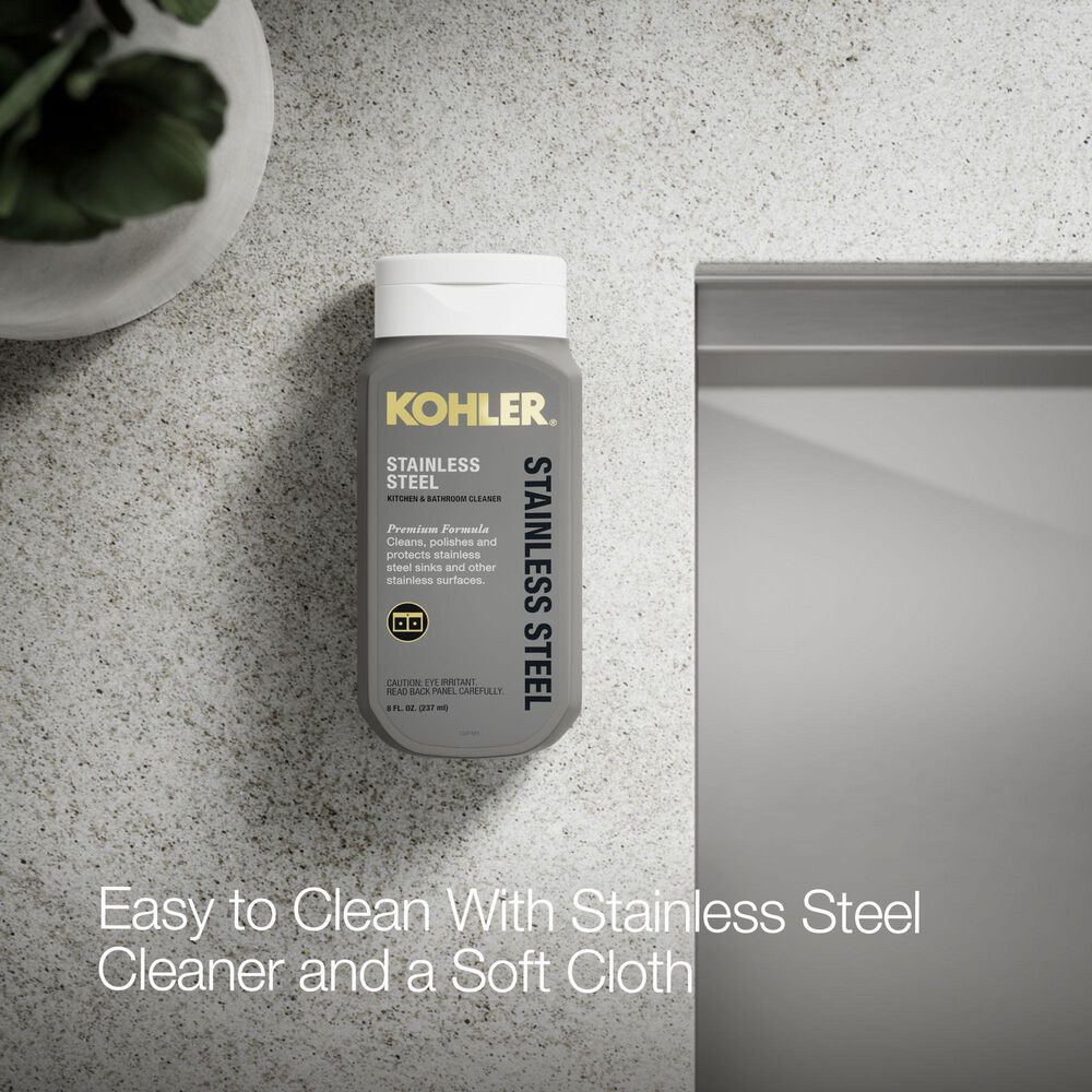 Kohler Lyric 33" Undermount Single-Bowl Kitchen Sink in Stainless Steel, , large