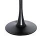 Leisuremod Bristol 24" Round Dining Table with MDF Top in Black and White - Table Only, , large