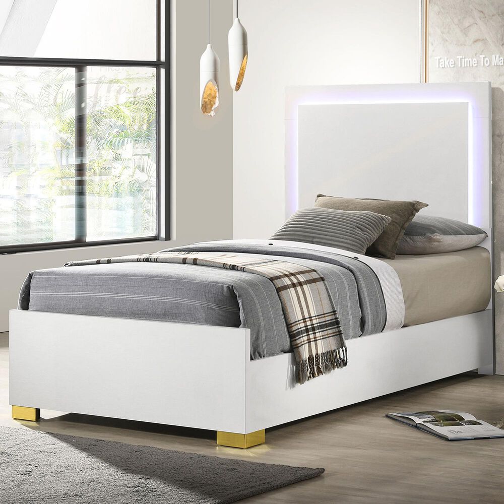 Pacific Landing Marceline Twin Bed in White, , large