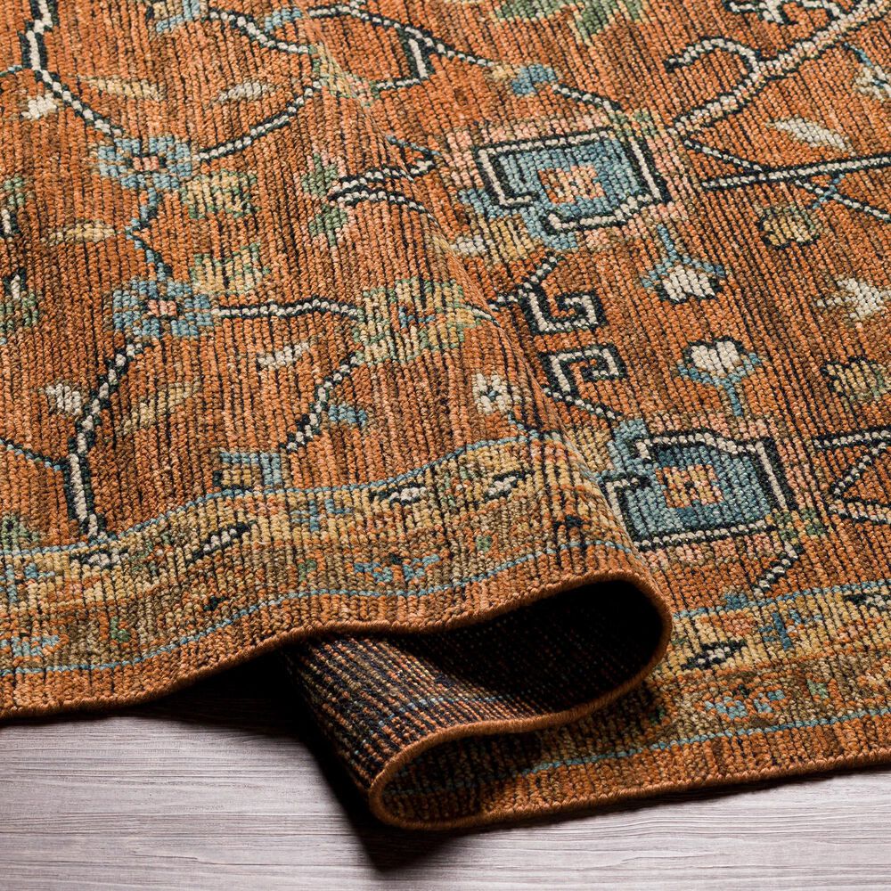 Surya Reign 2&#39;6&quot; x 8&#39; Dark Brown, Black, Beige, Dusty Pink, Blue and Medium Green Runner, , large