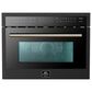 Forno Oliena 24" Built-In Microwave Convection Oven in Black, , large