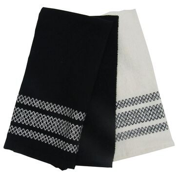 Willow & Hem Cumberland Kitchen Towel in Black (Set of 3), , large
