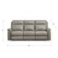 Amax Leather Cozy Power Reclining Sofa in Concrete, , large