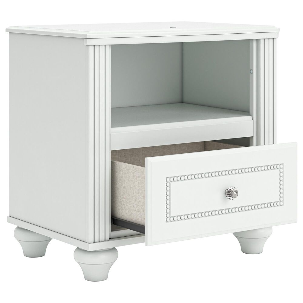 Ashley Kozlani 5-Piece Full Panel Bedroom Set in Matte White, , large