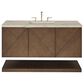 James Martin Marcello 48" Single Bathroom Vanity in Chestnut with 3 cm Tajnar Eclos Top and Rectangular Sink, , large