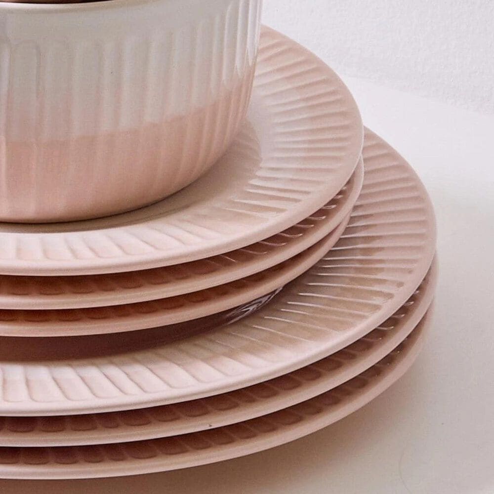 Lifetime Brands Rising Up 12-Piece Dinnerware Set in Blush, , large
