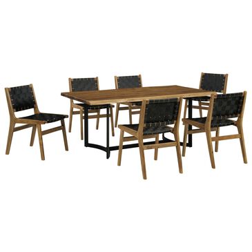 Millenium Fortmaine 7-Piece Dining Set in Brown and Black, , large