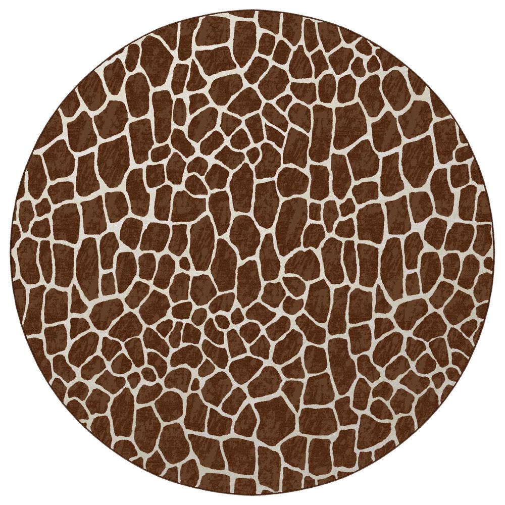 Dalyn Rug Company Akina 8" Round Chocolate Area Rug, , large