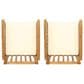 Hearth and Haven Casa Outdoor Dining Chair with Beige Cushion in Brown (Set of 2), , large