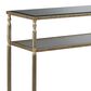 Ashley Cloverty Sofa Table in Aged Gold and Clear, , large