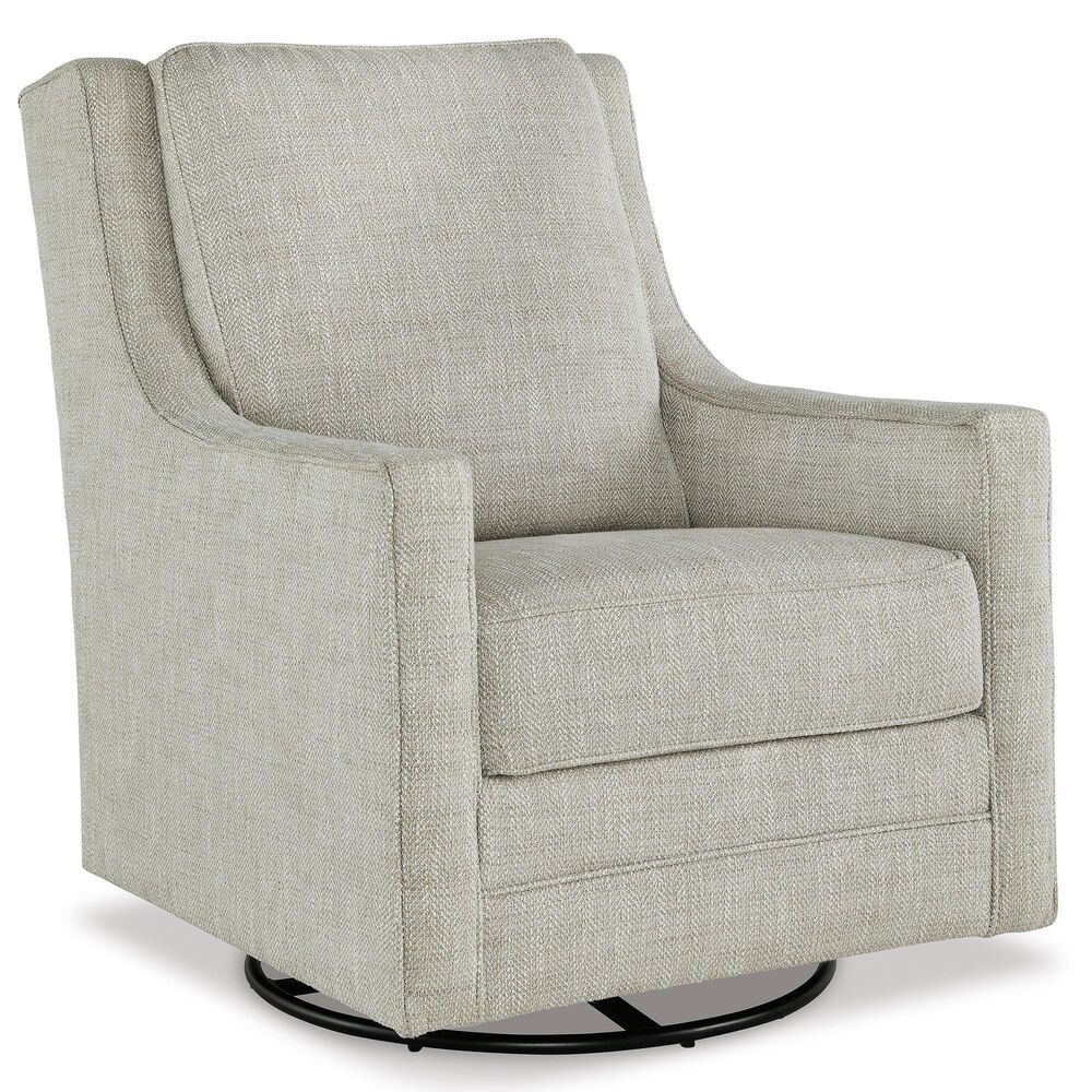 Ashley Kambria Swivel Glider Accent Chair in Fog, , large