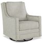 Ashley Kambria Swivel Glider Accent Chair in Fog, , large