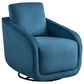 Lifestyle Solutions Lydia Swivel Accent Chair in Blue, , large