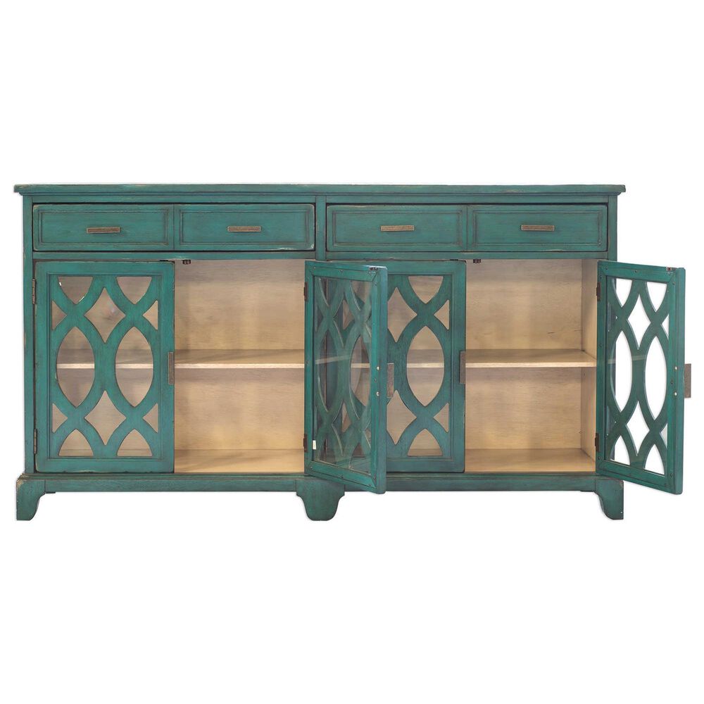 Uttermost Oksana Credenza in Lagoon Green, , large