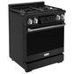 Thor Kitchen Gordon Ramsay 4.55 Cu. Ft. 30" Professional Natural Gas Range with Stainless Steel Handle Kit in Black, , large