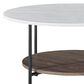 Ashley Wrenwich Occasional Table Set in Brown, Black and White (Set of 3), , large
