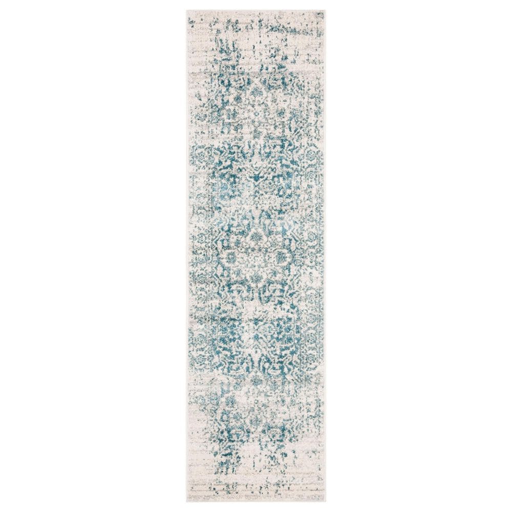 Safavieh Madison MAD603J 2"3" x 10" Teal and Ivory Runner, , large