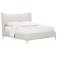 Vantage Mezzanine 5 Piece King Upholstered Wingback Bedroom Set in Dove Gray, , large