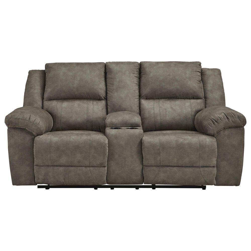 Ashley Laresview Manual Reclining Loveseat in Fossil, , large