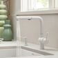 Blanco Linus 1.5 GPM Low-Arc Pull-Out Kitchen Faucet in White, , large