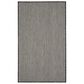 Nourison Courtyard Black and White 2" x 3" Indoor/Outdoor Area Rug, , large