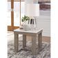 Ashley Loyaska End Table in Grayish Brown and Ivory, , large