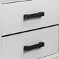 Global Furniture USA Kate 2 Drawer Nightstand in Foil White, , large
