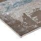 Feizy Azure 8" x 10" Beige and Blue Area Rug, , large