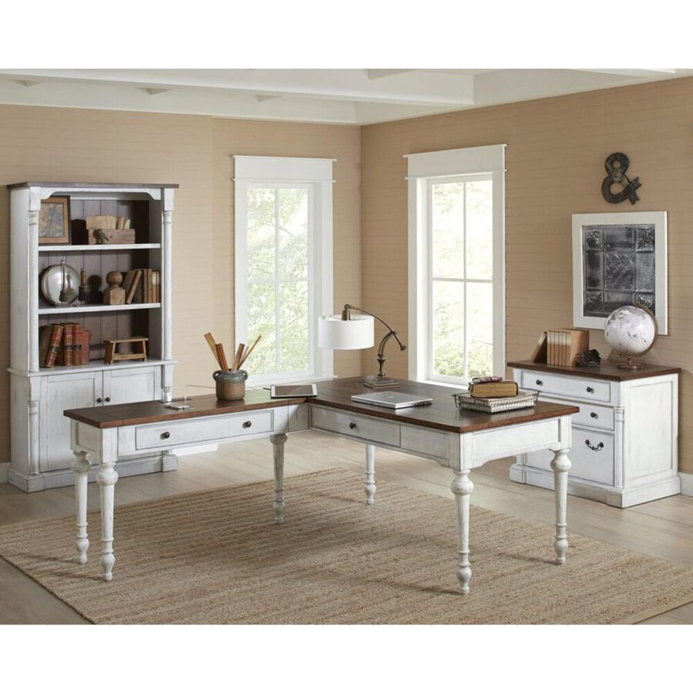 Martin Durham Lateral File with Lock in Weathered White, , large