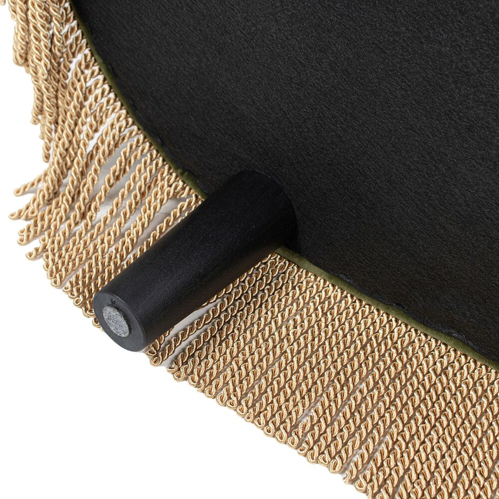 Jennifer Taylor Home Melinda Storage Bench with Tufted Bullion Fringe in Olive Green, , large