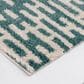 Central Oriental Tulsa Gordie 7"10" x 9"10" Aqua and White Sand Area Rug, , large