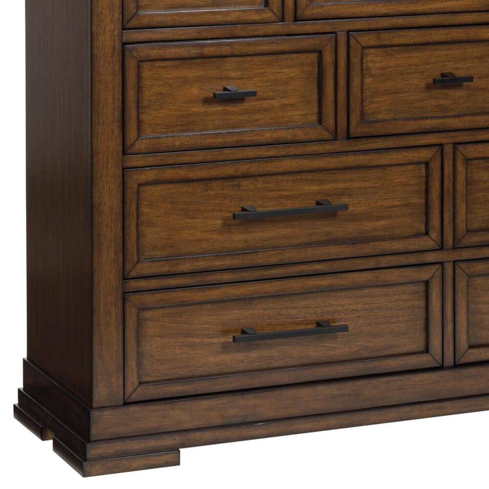 Ashley Taffenbrook 10-Drawer Dresser in Medium Brown, , large