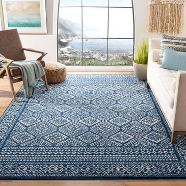 Safavieh Tulum TUL264N 8" x 10" Navy and Ivory Area Rug, , large