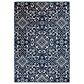 Central Oriental Terrace Tropic Mcbee 3"3" x 5" Sapphire and Snow Area Rug, , large