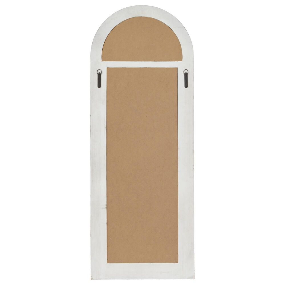 Maple and Jade 20&quot; x 53&quot; Wall Mirror in Distressed White, , large