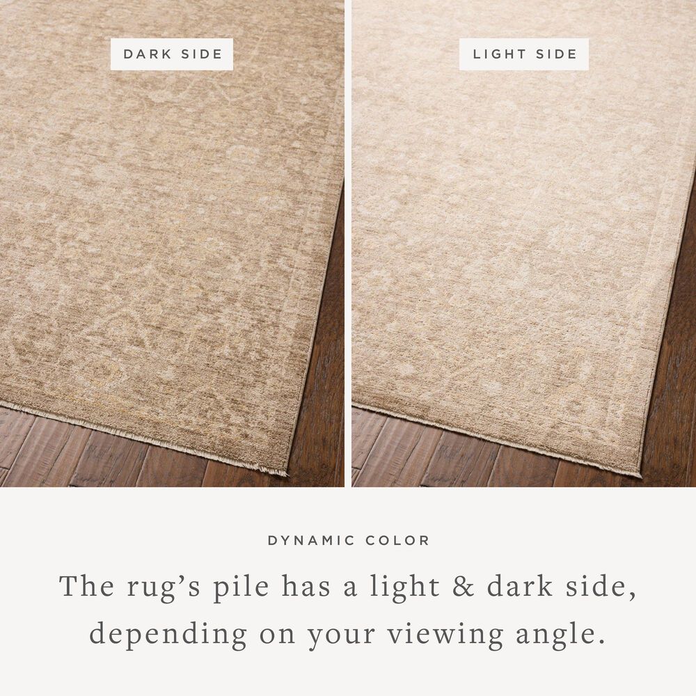Chris Loves Julia x Loloi Palma Bark and Natural 3'6" x 5'6" Area Rug, , large